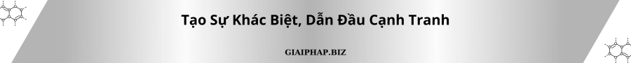 Tạo Sự Khác Biệt, Dẫn Đầu Cạnh Tranh Cùng GIAIPHAPBIz