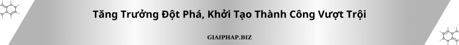 Tăng Trưởng Đột Phá, Khởi Tạo Thành Công Vượt Trội Cùng GIAIPHAPBIZ