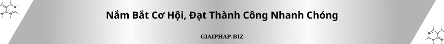Nắm Bắt Cơ Hội, Đạt Thành Công Nhanh Chóng Cùng GIAIPHAPBIZ